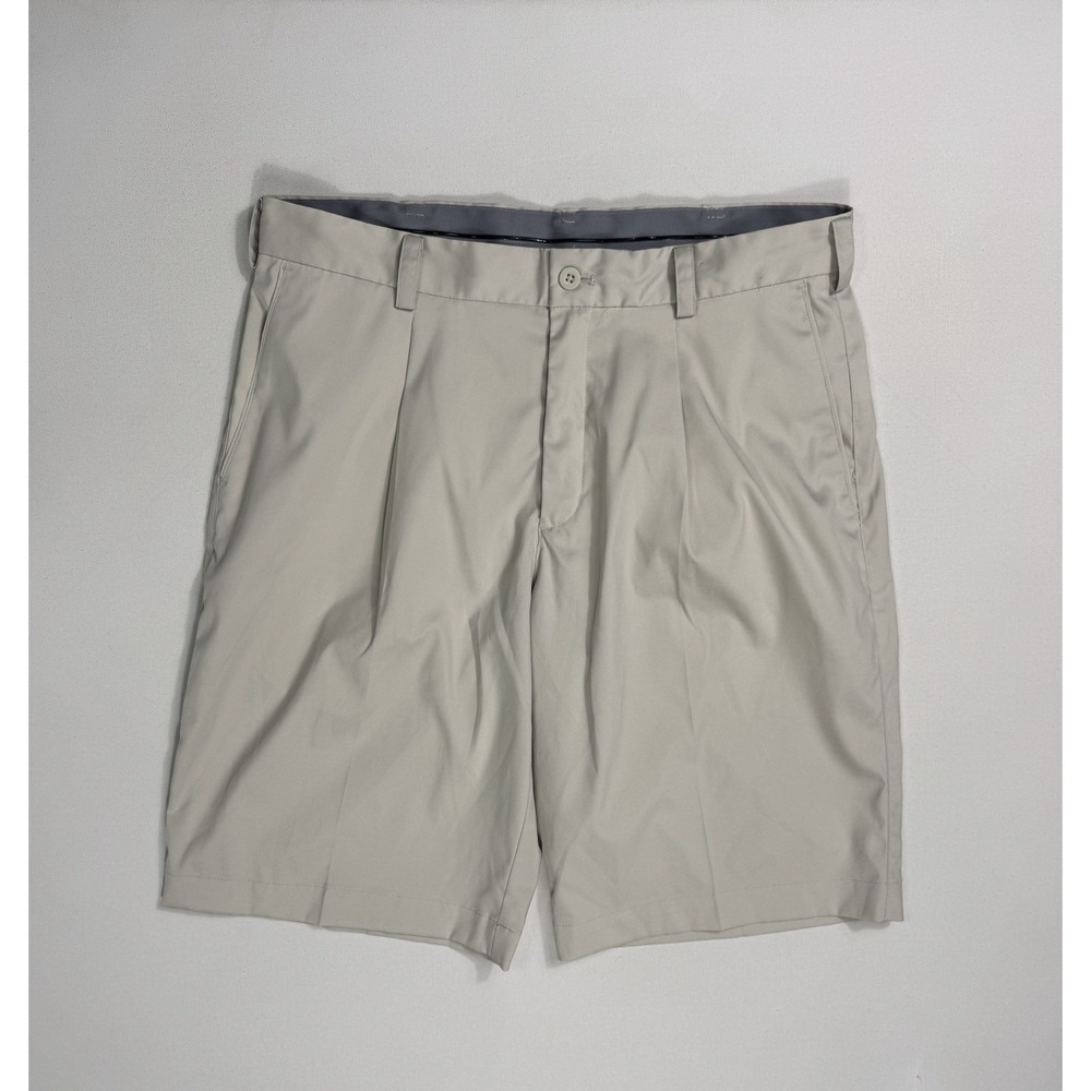 Nike Golf Tour Performance Mens 32x11 Shorts Beige Dri-Fit 509180-072 Athletic